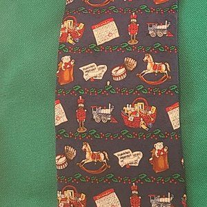 TANGO by Max Raab Holiday-Themed Silk Tie (NWOT)